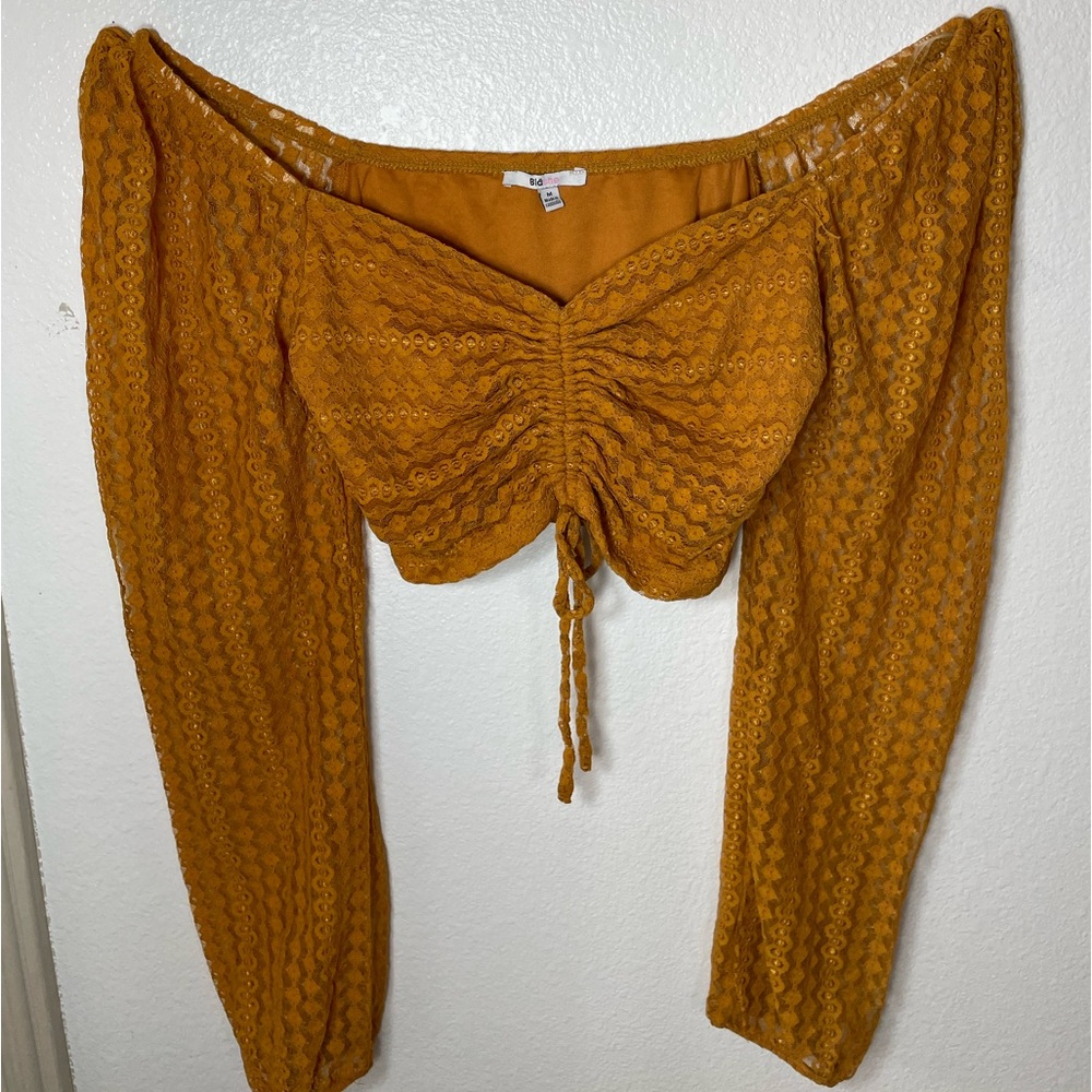 Long Sleeve Crop Blouse